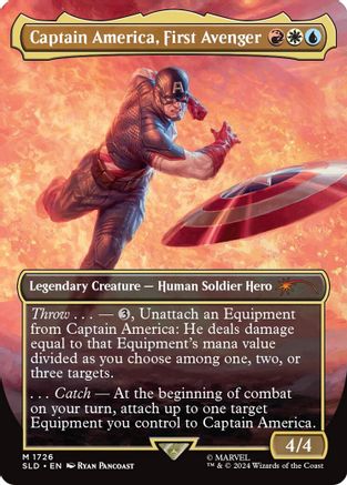 Captain America, First Avenger (Rainbow Foil) (SLD-1726)  Foil - Secret Lair Drop