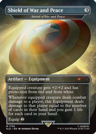 Shield of War and Peace - Sword of War and Peace (Rainbow Foil) (SLD-1730) - Secret Lair Drop Series Foil