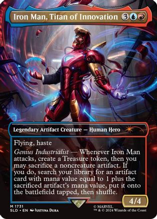 Iron Man, Titan of Innovation (Rainbow Foil) (SLD-1731)  Foil - Secret Lair Drop