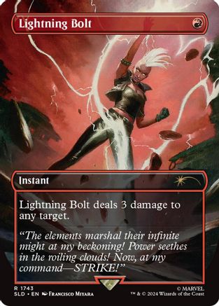 Lightning Bolt (1743) (Rainbow Foil) (SLD-1743)  Foil - Secret Lair Drop Series