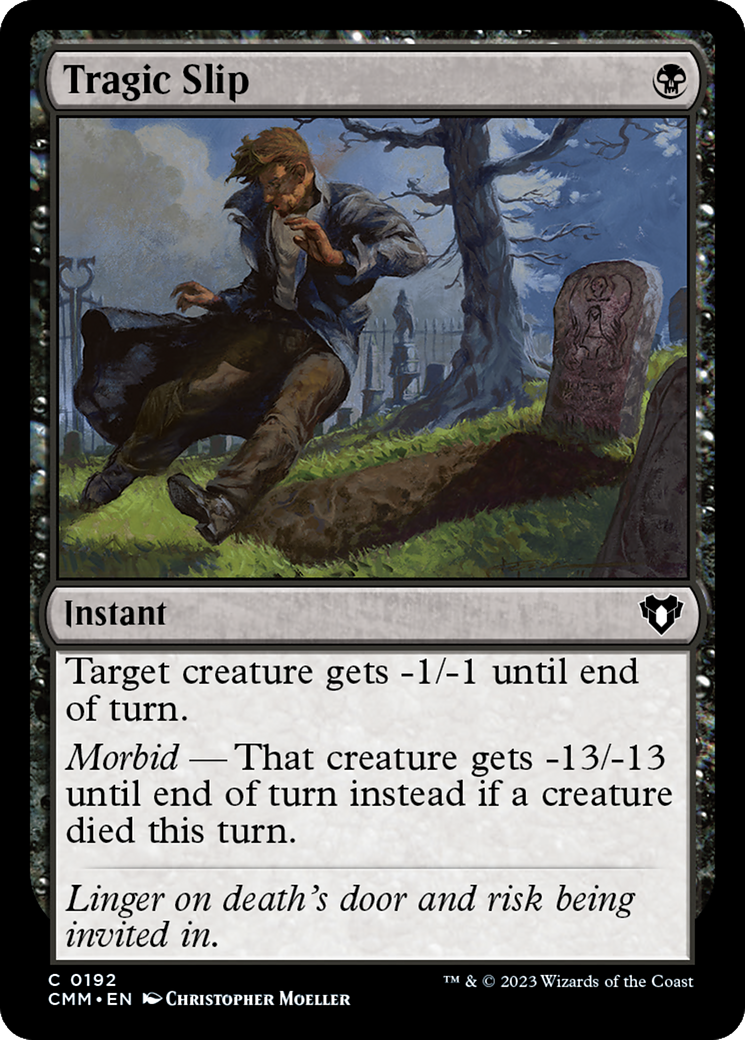 Tragic Slip (CMM-192)  Foil - Commander Masters