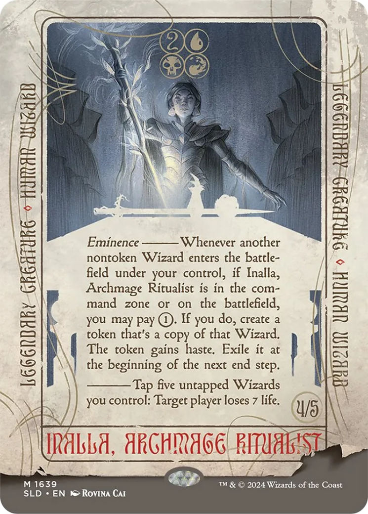 Inalla, Archmage Ritualist (SLD-1639)  - Secret Lair Drop (Borderless)