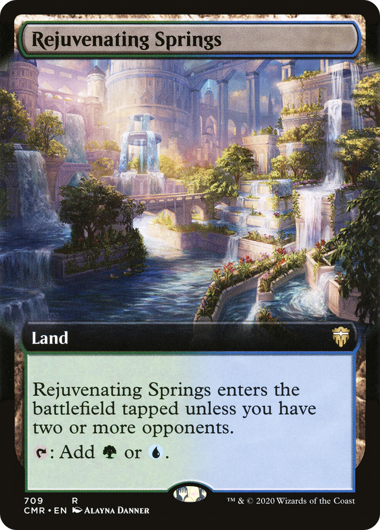 Rejuvenating Springs (Extended Art) (CMR-709)  - Commander Legends: (Extended Art)