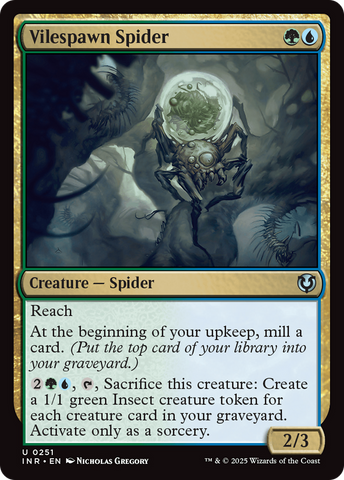 Vilespawn Spider (INR-251)  Foil - Innistrad Remastered