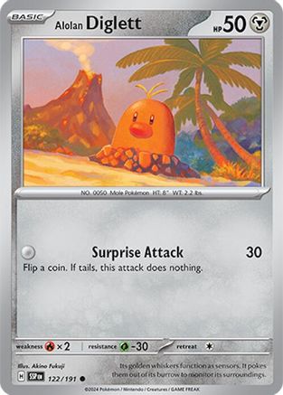 Alolan Diglett 122/191  SV08 Surging Sparks