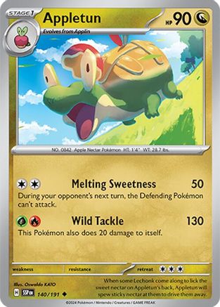 Appletun 140/191 - Reverse Holofoil SV08 Surging Sparks