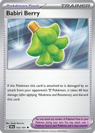 Babiri Berry 163/191 - Reverse Holofoil SV08 Surging Sparks