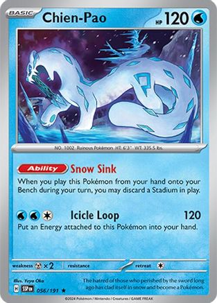 Chien-Pao 056/191 - Reverse Holofoil SV08 Surging Sparks
