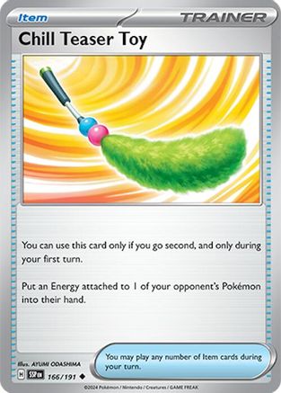Chill Teaser Toy 166/191 - Reverse Holofoil SV08 Surging Sparks