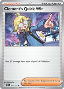 Clemont's Quick Wit 167/191 - Reverse Holofoil SV08 Surging Sparks