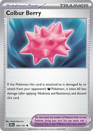 Colbur Berry 168/191 - Reverse Holofoil SV08 Surging Sparks
