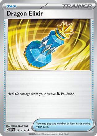 Dragon Elixir 172/191 - Reverse Holofoil SV08 Surging Sparks