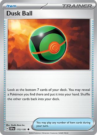Dusk Ball 175/1911 - Reverse Holofoil SV08 Surging Sparks