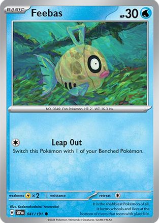 Feebas 041/191 - Reverse Holofoil SV08 Surging Sparks