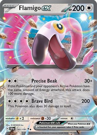 Flamigo ex 160/191 - Holofoil SV08 Surging Sparks
