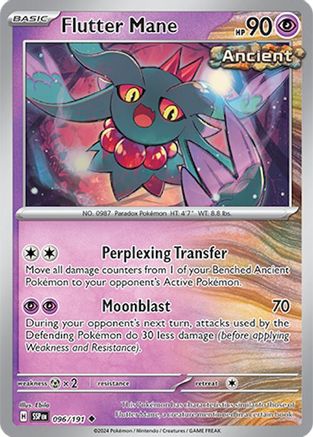 Flutter Mane 096/191 - Reverse Holofoil SV08 Surging Sparks