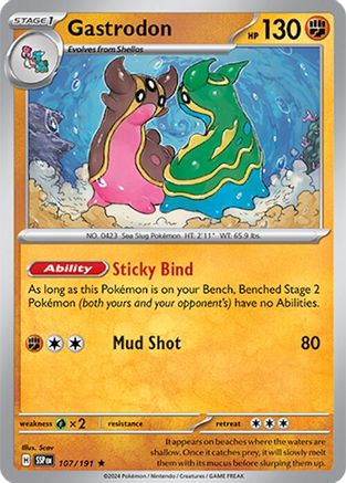 Gastrodon 107/191 - Reverse Holofoil SV08 Surging Sparks