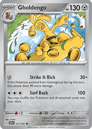 Gholdengo 131/191  SV08 Surging Sparks