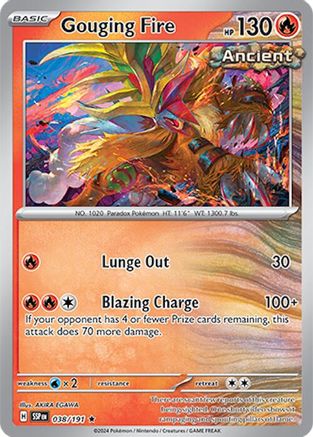 Gouging Fire 038/191 - Holofoil SV08 Surging Sparks
