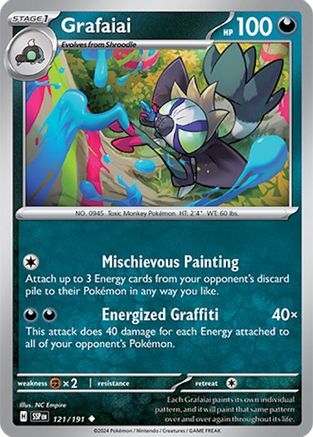 Grafaiai 121/191 - Reverse Holofoil SV08 Surging Sparks