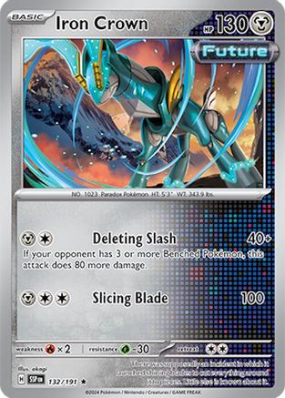 Iron Crown 132/191 - Reverse Holofoil SV08 Surging Sparks