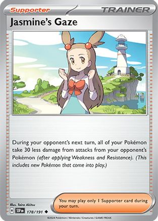 Jasmine's Gaze 178/191 - Reverse Holofoil SV08 Surging Sparks