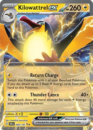 Kilowattrel ex 068/191 - Holofoil SV08 Surging Sparks