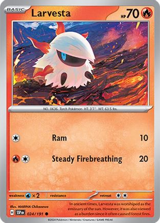 Larvesta 024/191  SV08 Surging Sparks