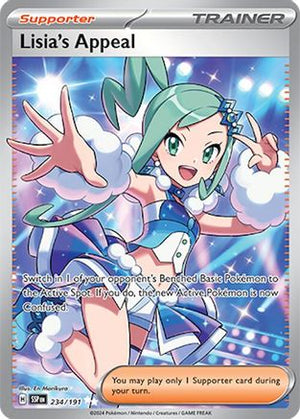 Lisia's Appeal 234/191  - Holofoil SV08 Surging Sparks - Ultra Rare