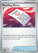 Meddling Memo 181/191 - Reverse Holofoil SV08 Surging Sparks