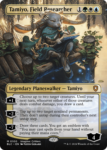 Tamiyo, Field Researcher (Borderless) (BLC-100)  Foil - Bloomburrow Commander