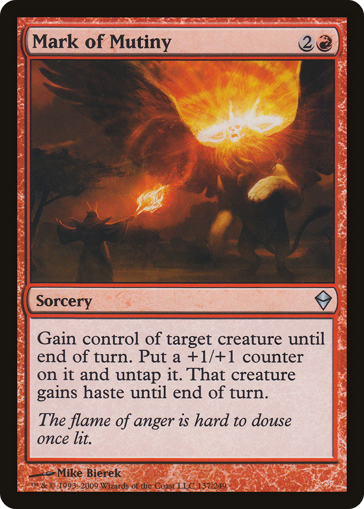 Mark of Mutiny (ZEN-137)  Foil - Zendikar