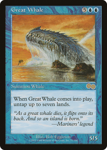 Great Whale (USG-077)  - Urza's Saga