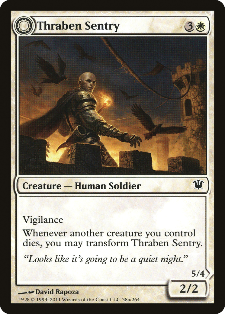 Thraben Sentry (ISD-038) - Innistrad: (Double Faced Transform)