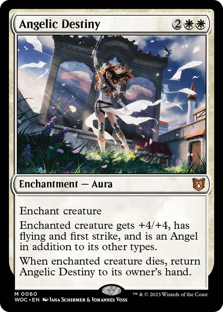 Angelic Destiny (WOC-060)  - Wilds of Eldraine Commander