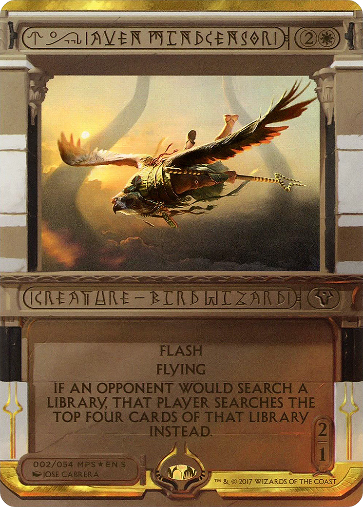 Aven Mindcensor (MPS2-002)  Foil - Amonkhet Invocations (Borderless)