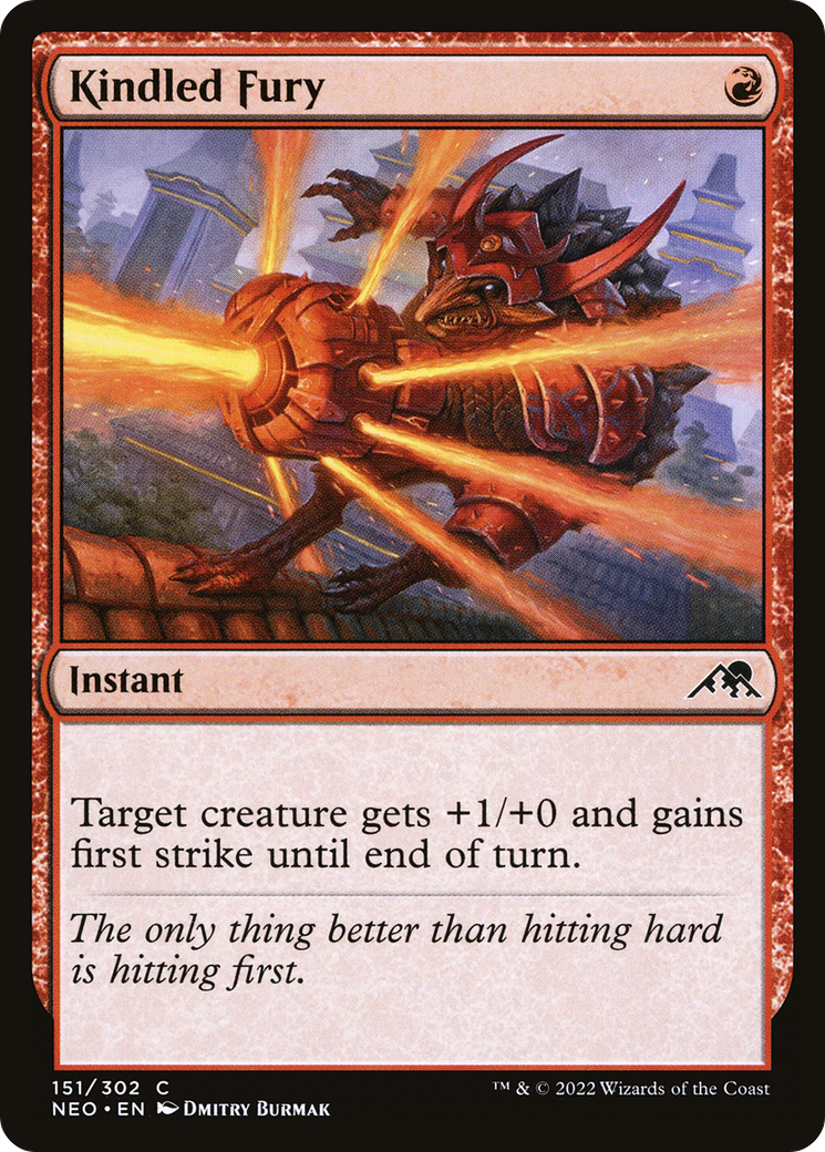 Kindled Fury (NEO-151)  Foil - Kamigawa: Neon Dynasty