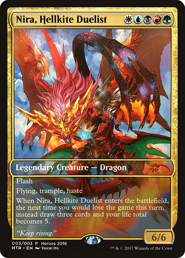 Nira, Hellkite Duelist [Heroes of the Realm]