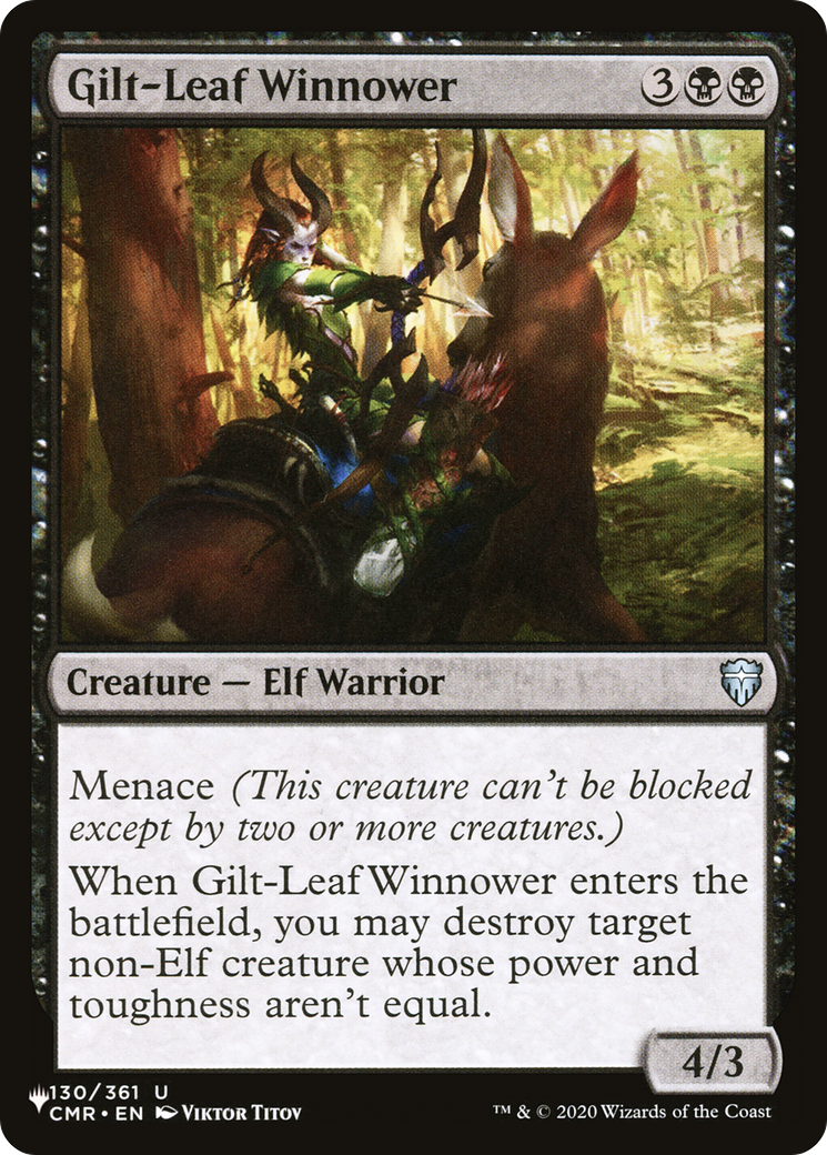 Gilt-Leaf Winnower (LIST-CMR-130)  - The List