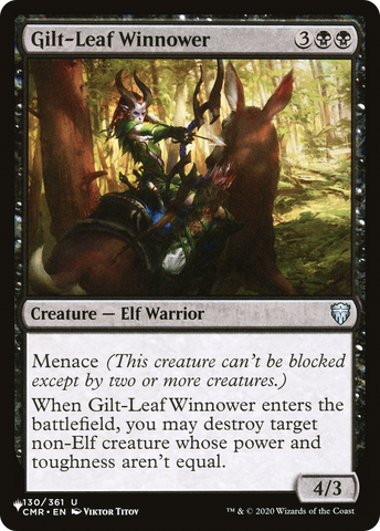 Gilt-Leaf Winnower (LIST-CMR-130)  - The List