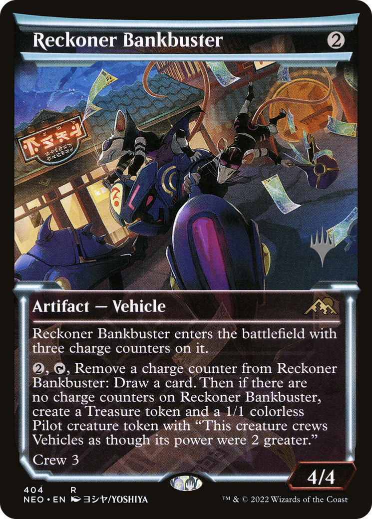 Reckoner Bankbuster (Showcase) (PPBRO-404) - Kamigawa: Neon Dynasty Promos: (Showcase)