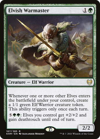 Elvish Warmaster (KHM-167)  Foil - Kaldheim