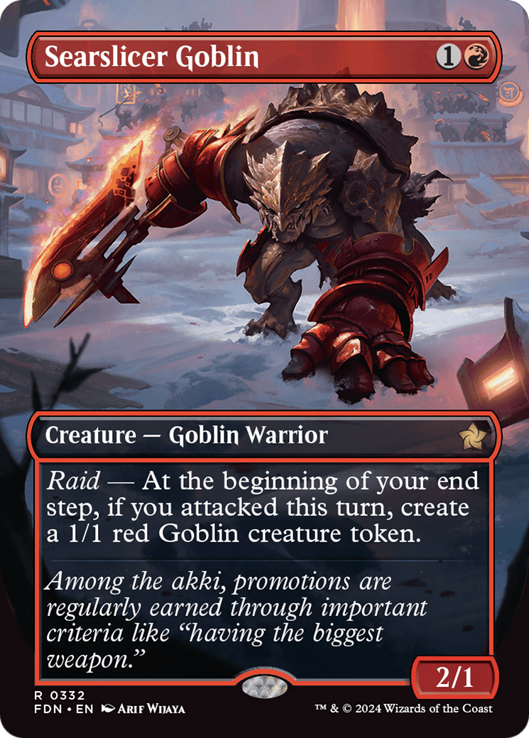 Searslicer Goblin (FDN-332)  - Foundations (Borderless)