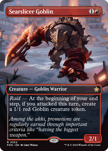 Searslicer Goblin (FDN-332)  - Foundations (Borderless)