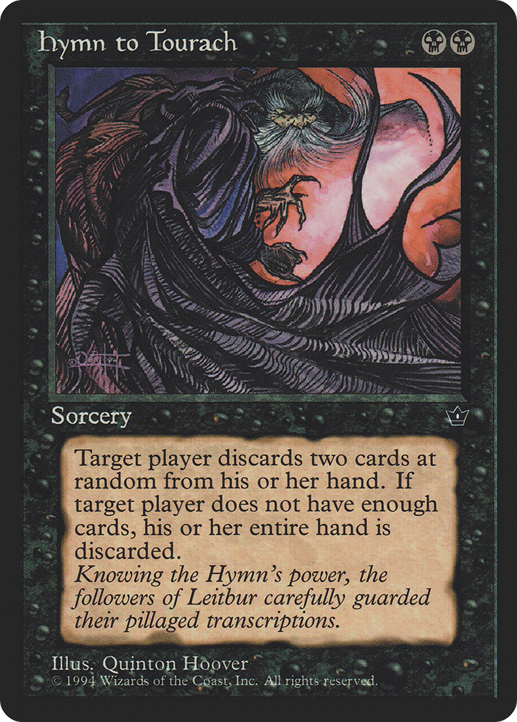 Hymn to Tourach (Cloak) (FEM-)  - Fallen Empires