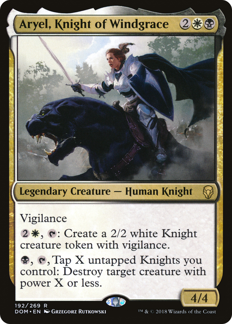 Aryel, Knight of Windgrace (DOM-192)  Foil - Dominaria