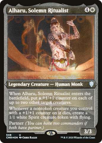 Alharu, Solemn Ritualist (Foil Etched) (CMR-548)  Foil - Commander Legends