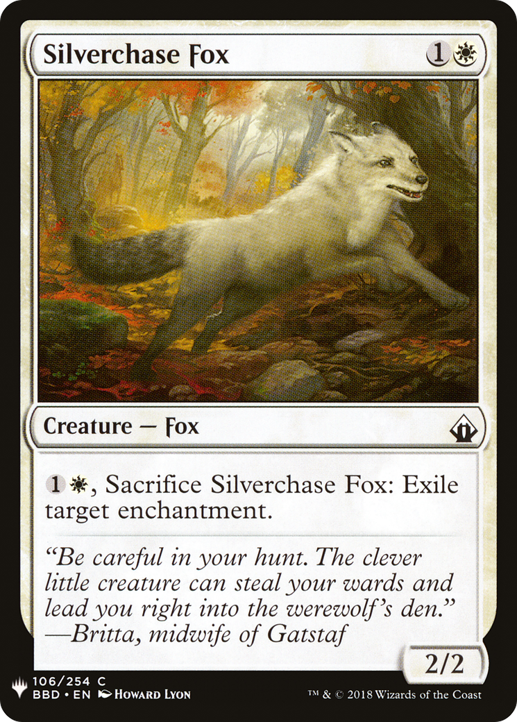 Silverchase Fox (LIST-106)  - The List