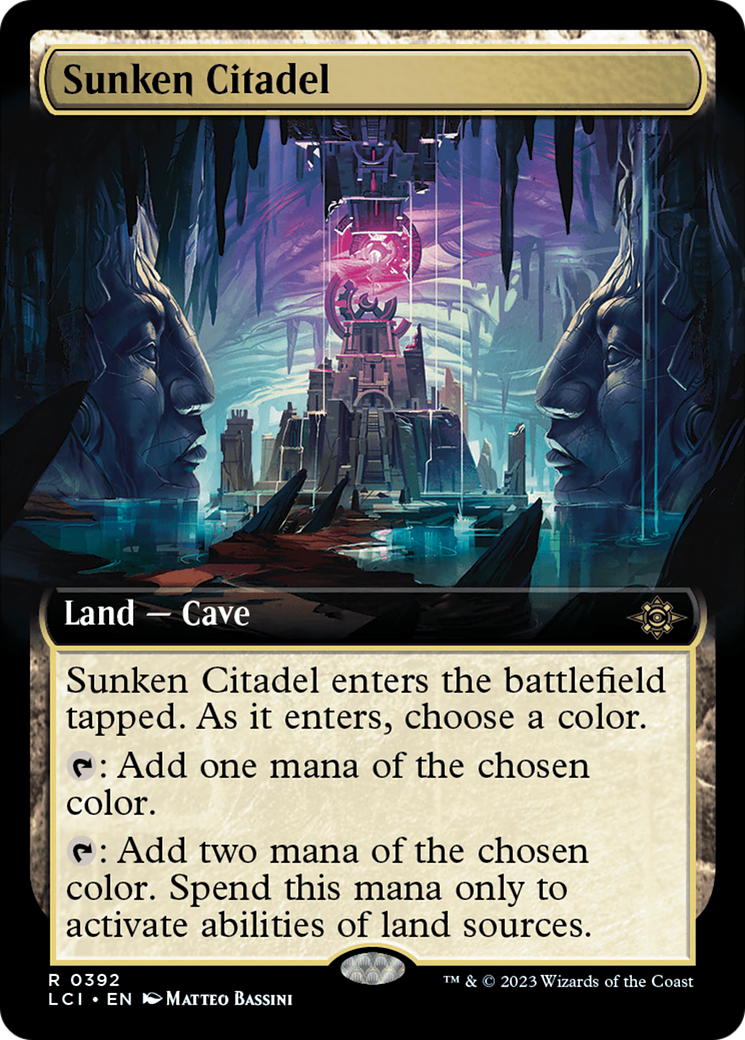 Sunken Citadel (Extended Art) (LCI-392)  Foil - The Lost Caverns of Ixalan: (Extended Art)