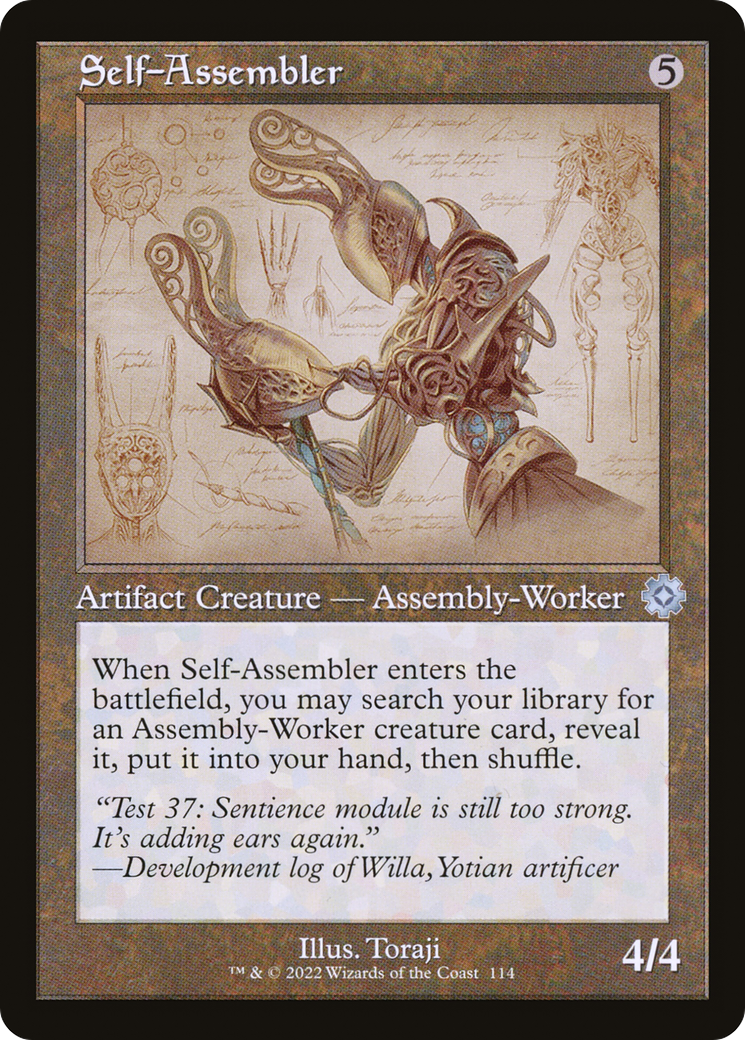 Self-Assembler (Schematic) (BRR-114)  Foil - The Brothers' War Retro Artifacts